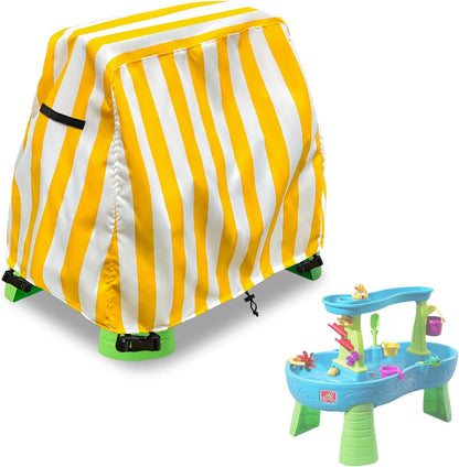 Kids Water Table Cover Fit Step2 Rain Showers Splash Pond Water Table,Waterproof Dust Proof Anti-UV Outdoor Toys Cover-Cover only