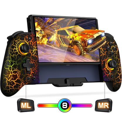 Mobile Gaming Controller for Iphone/Android with Case Support, Wireless Phone Controller with Hall Effect Joysticks, RGB -Play Call of Duty, Genshin Impact, Minecraft, Roblox, Steam Link, Xbox Cloud