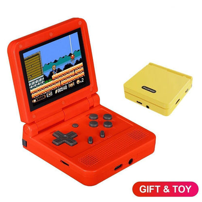 YoimJoyFun V90 3" 16/64GB Retro Flip Handheld Game Console Portable Pocket Gameboy