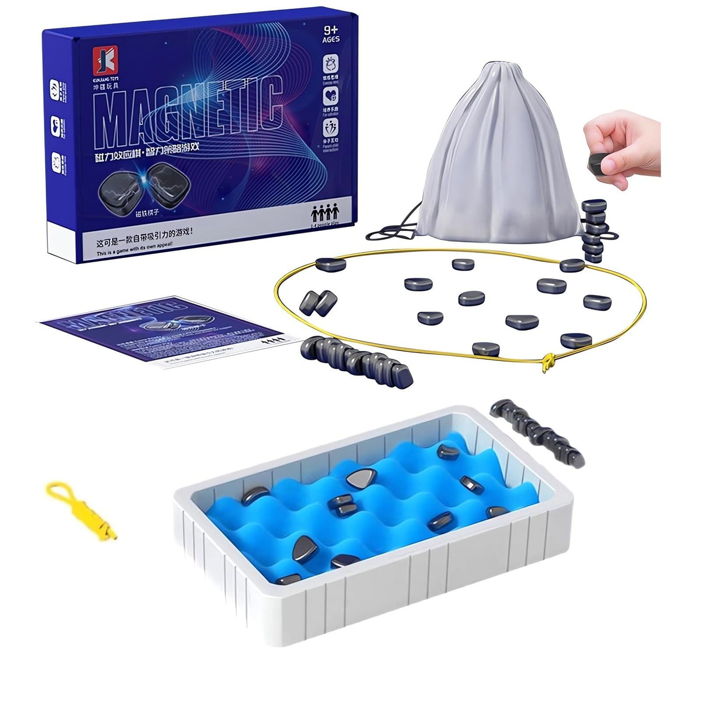 Magnetic Chess Game,Set With Magnetic Chess Stones